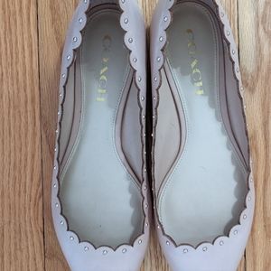 Coach nude flats